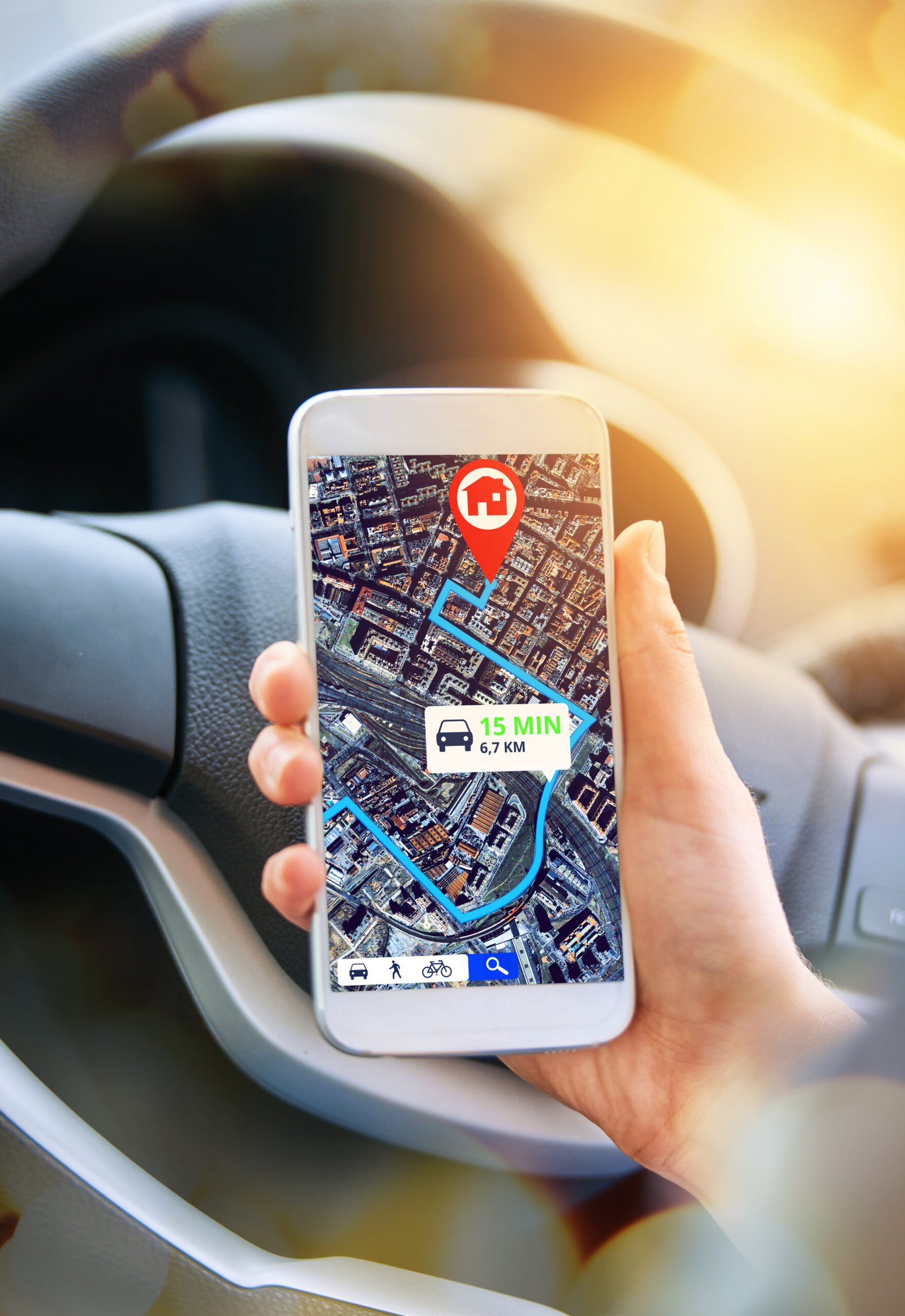 if you dont know where youre headed theres always gps cropped shot woman using her phones gps system while driving car scaled